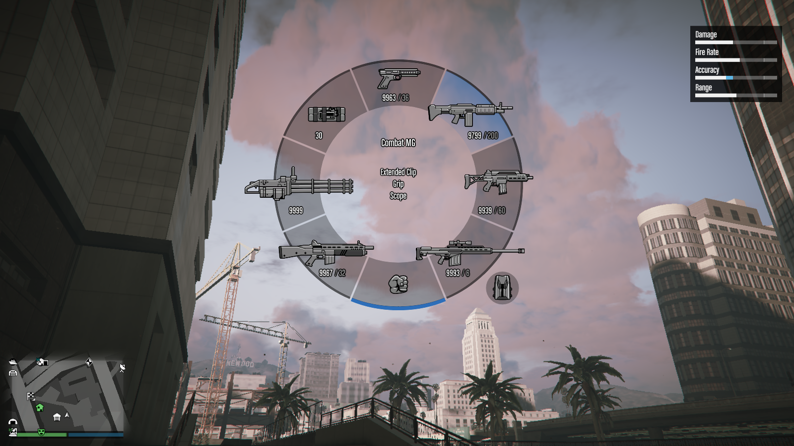 Combat MG in Weapon Wheel