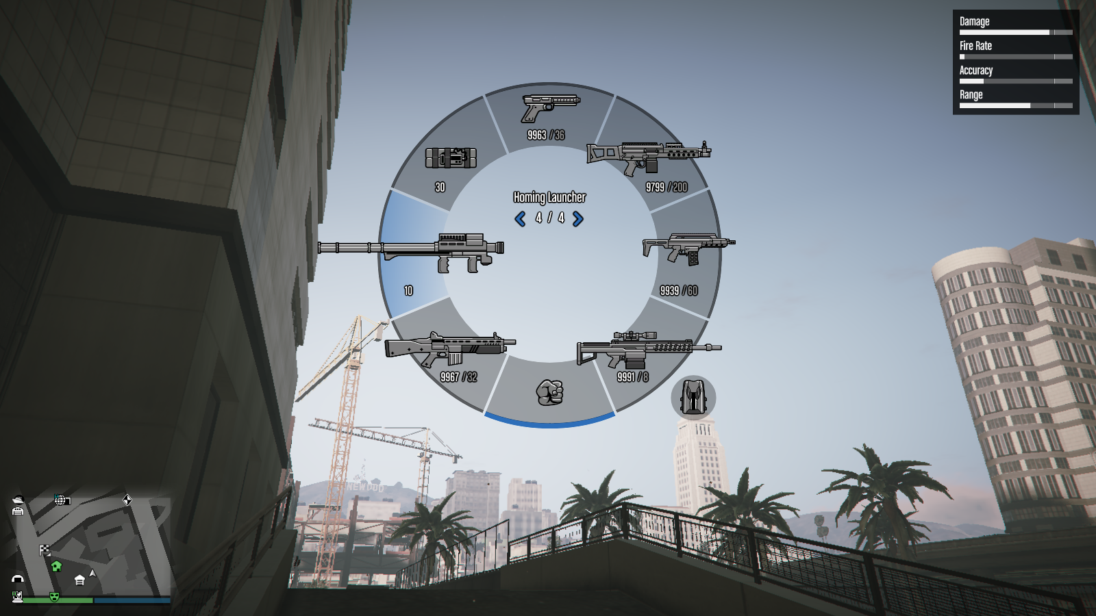 Homing Launcher in Weapon Wheel