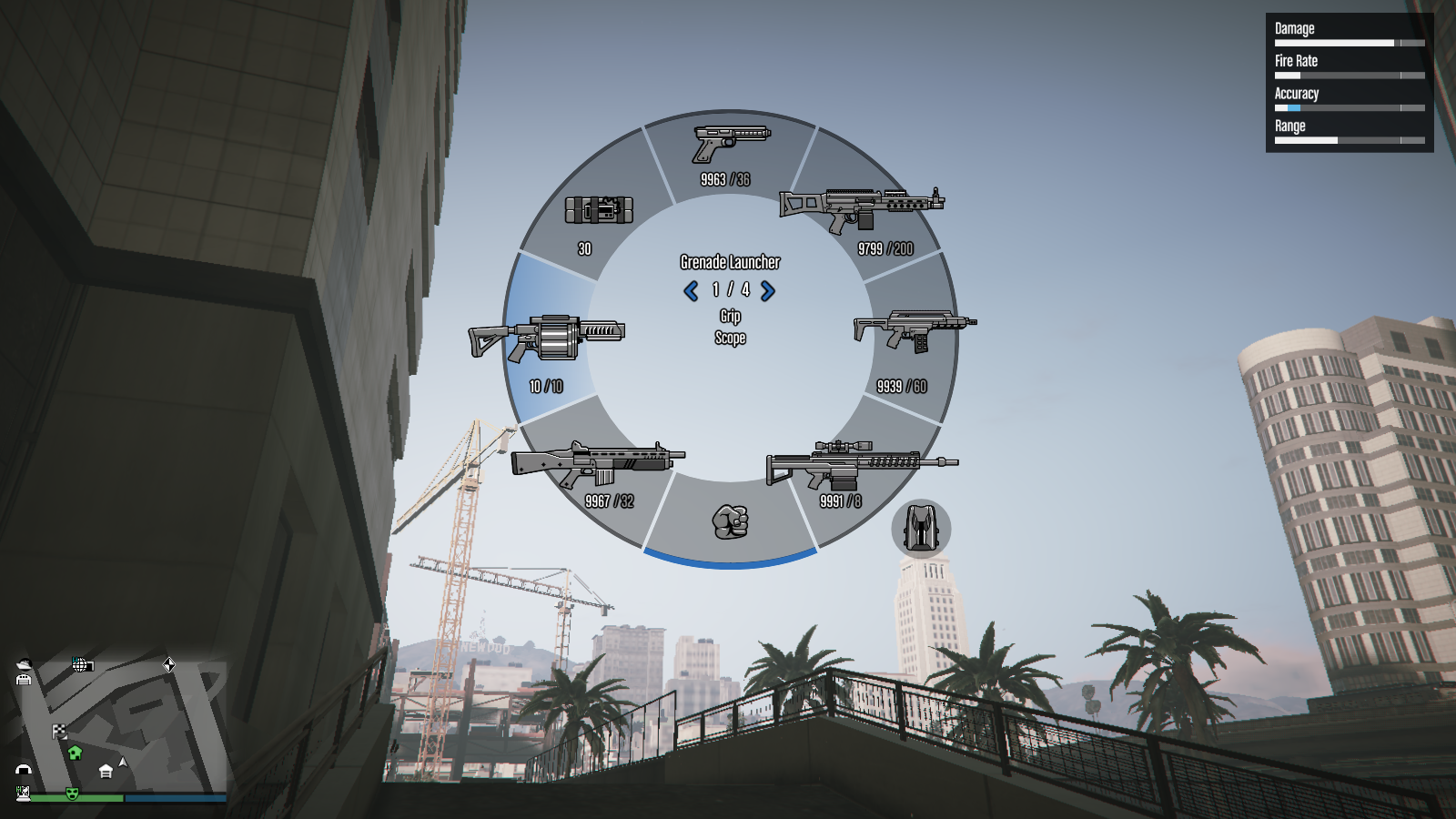 Grenade Launcher in Weapon Wheel