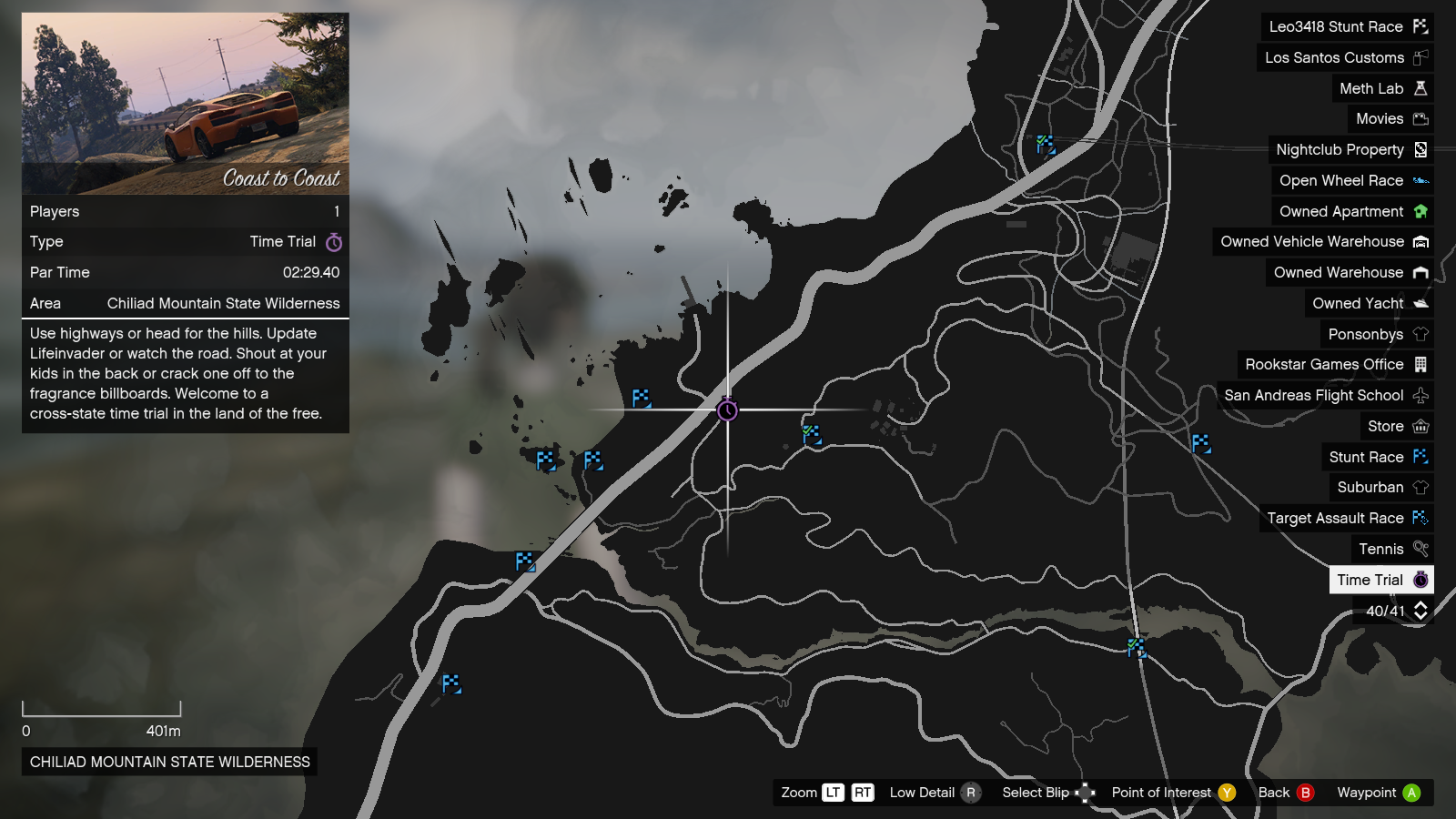 Chiliad on the map in Gta 5