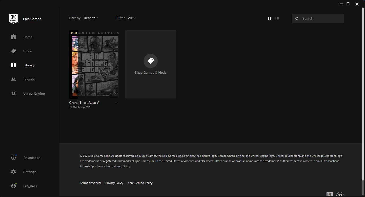 GTA V install using Epic Launcher shows unknown social club linked