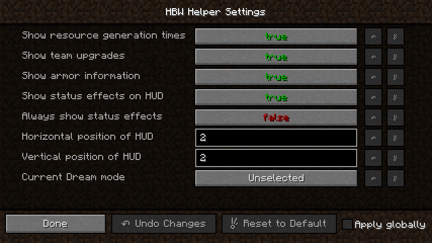 My mod&rsquo;s settings screen