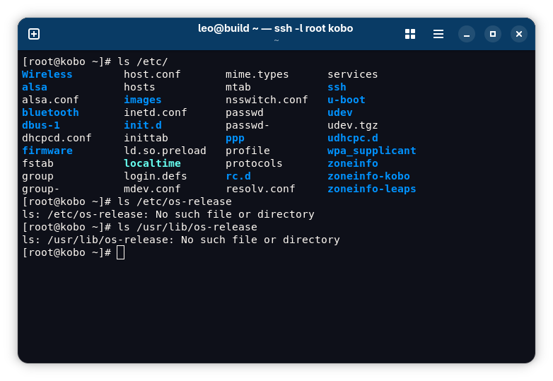 No os-release file could be found