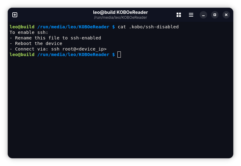 The content of file .kobo/ssh-disabled